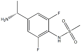 (R)-N-(4-(1-aminoethyl)-2,6-difluorophenyl)methanesulfonamide结构式