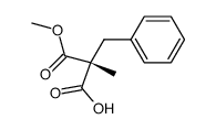 (R)-2-benzyl-2-methylmalonic acid monomethyl ester Structure