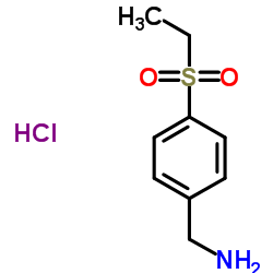 [4-(Ethanesulfonyl)phenyl]methanamine hydrochloride Structure