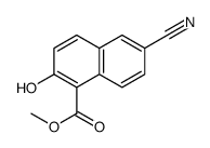 methyl 6-cyano-2-hydroxynaphthalene-1-carboxylate结构式