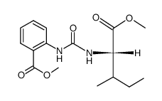 2-[3-((S)-1-Methoxycarbonyl-2-methyl-butyl)-ureido]-benzoic acid methyl ester Structure