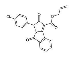 2,5-Dioxo-3-<4-chlor-phenyl>-3H,5H-pyrrolo<2,1-a>isoindol-1-carbonsaeure-allylester结构式
