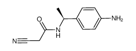 (S)-N-(1-(4-aminophenyl)ethyl)-2-cyanoacetamide结构式