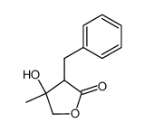 3-benzyl-4-hydroxy-4-methyl-dihydro-furan-2-one结构式