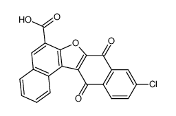 6-Carboxy-10-chlor-dinaphthofuran-8,13-dion结构式