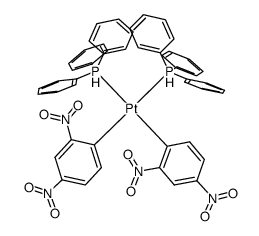 cis-bis(2,4-dinitrophenyl)bis(triphenylphosphane)platinum(II) Structure