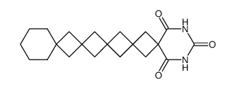 2,4-diaza-pentaspiro[5.1.1.1.1.5.1.1.1.1]tricosane-1,3,5-trione结构式