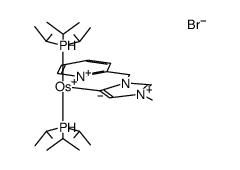 [OsH(η2-H2)(P(i-Pr)3)2(κC5,N-(1-(2-pyridylmethyl)-3-methylimidazol-5-ylidene))]Br Structure