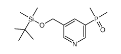 3-({[tert-butyl(dimethyl)silyl]oxy}methyl)-5-(dimethylphosphinoyl)pyridine Structure