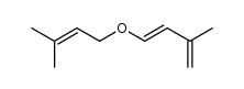 3-methyl-but-2-enyl (3-methyl-1,3-butadienyl) ether结构式
