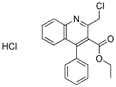 ethyl 2-(chloromethyl)-4-phenylquinoline-3-carboxylate hydrochloride structure