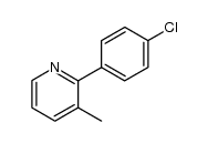 2-(4-chlorophenyl)-3-methylpyridine Structure