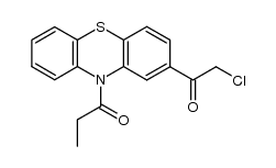 2-chloro-1-(10-propionyl-phenothiazin-2-yl)-ethanone结构式