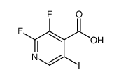2,3-Difluoro-5-iodoisonicotinic acid结构式