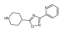 2-[5-(4-Piperidinyl)-1,2,4-oxadiazol-3-yl]pyridine structure