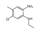 4-chloro-N2-ethyl-5-methyl-benzene-1,2-diamine结构式