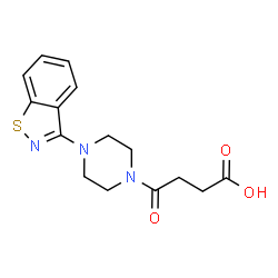 4-[4-(1,2-Benzisothiazol-3-yl)piperazin-1-yl]-4-oxobutanoic acid结构式