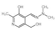 4-Pyridinecarboxaldehyde,3-hydroxy-5-(hydroxymethyl)-2-methyl-, 2,2-dimethylhydrazone结构式
