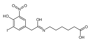 6-[[2-(4-hydroxy-3-iodo-5-nitrophenyl)acetyl]amino]hexanoic acid结构式