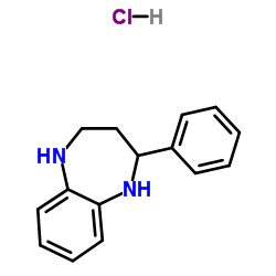 2-Phenyl-2,3,4,5-tetrahydro-1H-1,5-benzodiazepinhydrochlorid(1:1) Structure