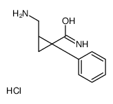 (1R,2S)-2-(aminomethyl)-1-phenylcyclopropane-1-carboxamide,hydrochloride结构式