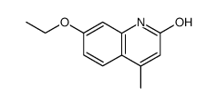 Carbostyril, 7-ethoxy-4-methyl- (6CI) structure