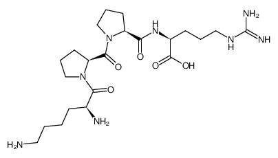 L-Arginine, N2-[1-(1-L-lysyl-L-prolyl)-L-prolyl]- Structure