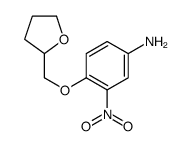 3-nitro-4-(oxolan-2-ylmethoxy)aniline结构式