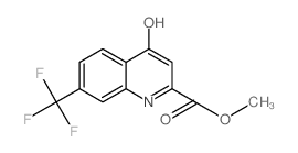 4-羟基-7-(三氟甲基)喹啉-2-羧酸甲酯结构式