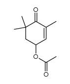 (+/-)-4-acetoxy-2,6,6-trimethyl-2-cyclohexenone Structure