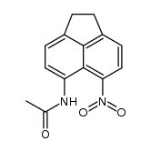 N-(6-nitro-acenaphthen-5-yl)-acetamide Structure