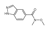 N-methoxy-N-methyl-1H-indazole-5-carboxamide结构式