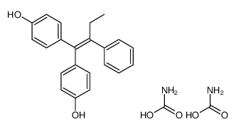 carbamic acid,4-[1-(4-hydroxyphenyl)-2-phenylbut-1-enyl]phenol结构式