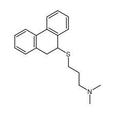 N,N-dimethyl-3-(9,10-dihydro-9-phenanthrylthio)propylamine结构式