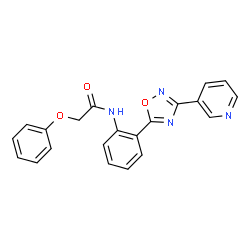 2-Phenoxy-N-{2-[3-(3-pyridinyl)-1,2,4-oxadiazol-5-yl]phenyl}acetamide structure