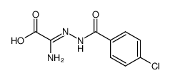 Amino-[(4-chloro-benzoyl)-hydrazono]-acetic acid结构式