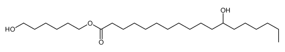 6-hydroxyhexyl 12-hydroxyoctadecanoate结构式