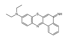 N,N-diethyl-5-iminobenzo[a]phenothiazin-9-amine结构式