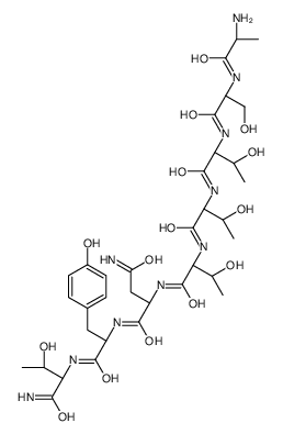 L-Alanyl-L-seryl-L-threonyl-L-threonyl-L-threonyl-L-asparaginyl-L -tyrosyl-L-threoninamide结构式