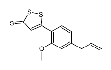 5-(2-methoxy-4-prop-2-enylphenyl)dithiole-3-thione Structure