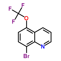 8-溴-5-(三氟甲氧基)喹啉结构式