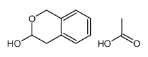 acetic acid,3,4-dihydro-1H-isochromen-3-ol结构式