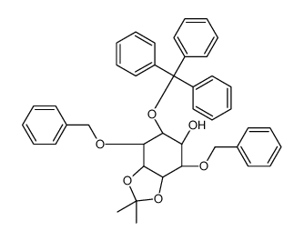 4,5-O-(1-Methylethylidene)-3,6-bis-O-(phenylmethyl)-1-O-(triphenylmethyl)-DL-Myo-inositol结构式