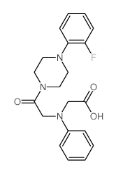 [{2-[4-(2-Fluorophenyl)piperazin-1-yl]-2-oxoethyl}(phenyl)amino]acetic acid Structure