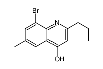 8-Bromo-4-hydroxy-6-methyl-2-propylquinoline结构式