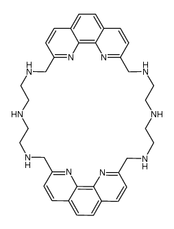 3,6,9,13,16,19-hexaaza-1,11(2,9)-diphenanthrolinacycloicosaphane Structure