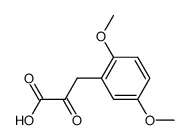 BENZENEPROPANOIC ACID, 2,5-DIMETHOXY-.ALPHA.-OXO- structure