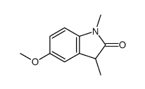 1,3-Dimethyl-5-methoxy-2,3-dihydro-1H-indole-2-one structure