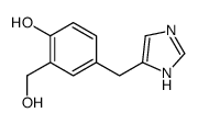 2-(hydroxymethyl)-4-(1H-imidazol-5-ylmethyl)phenol结构式