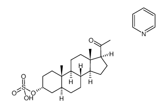 (3α)-阿洛培那诺酮硫酸盐吡啶鎓盐结构式
